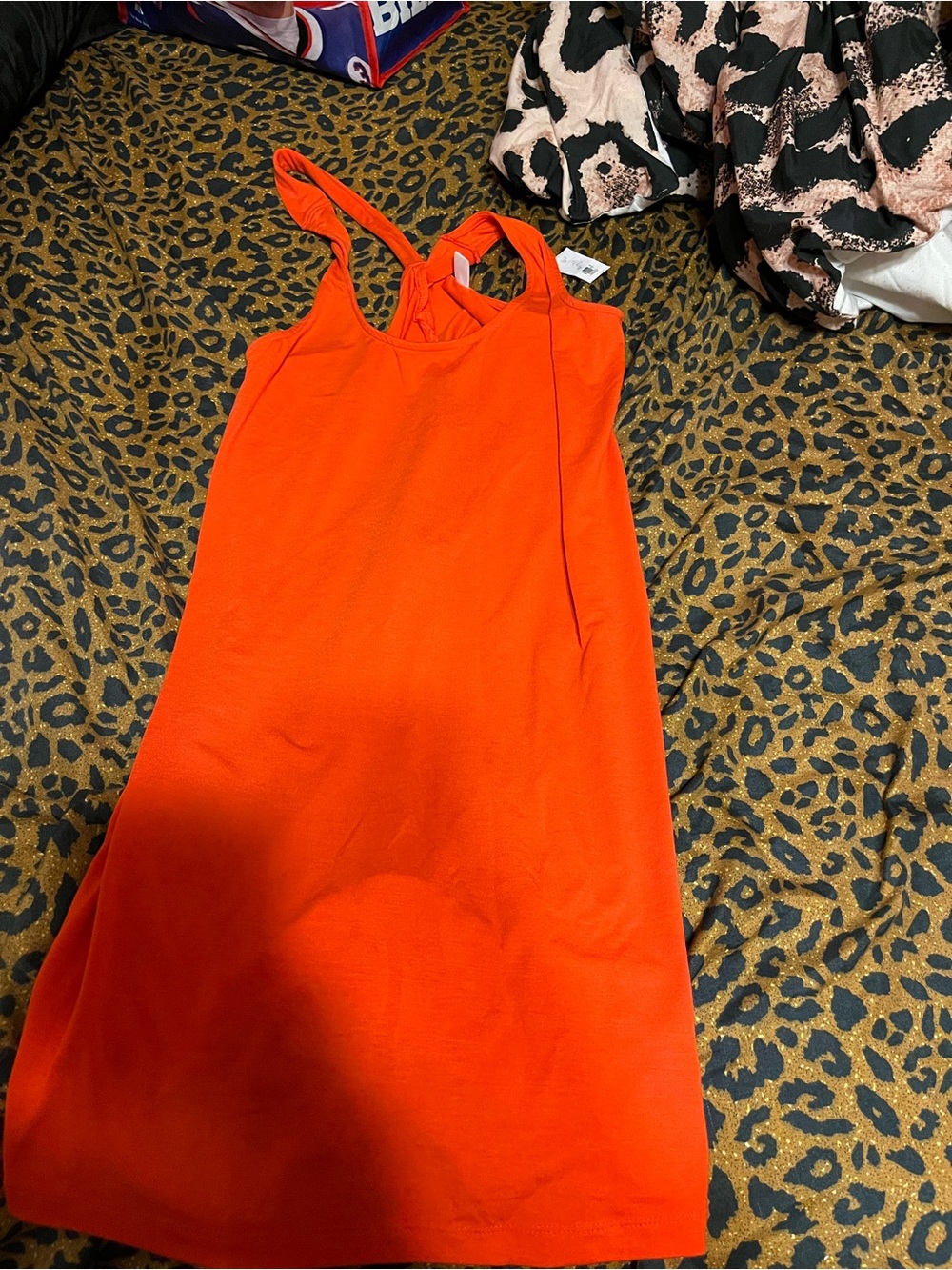 xs old navy orange dress